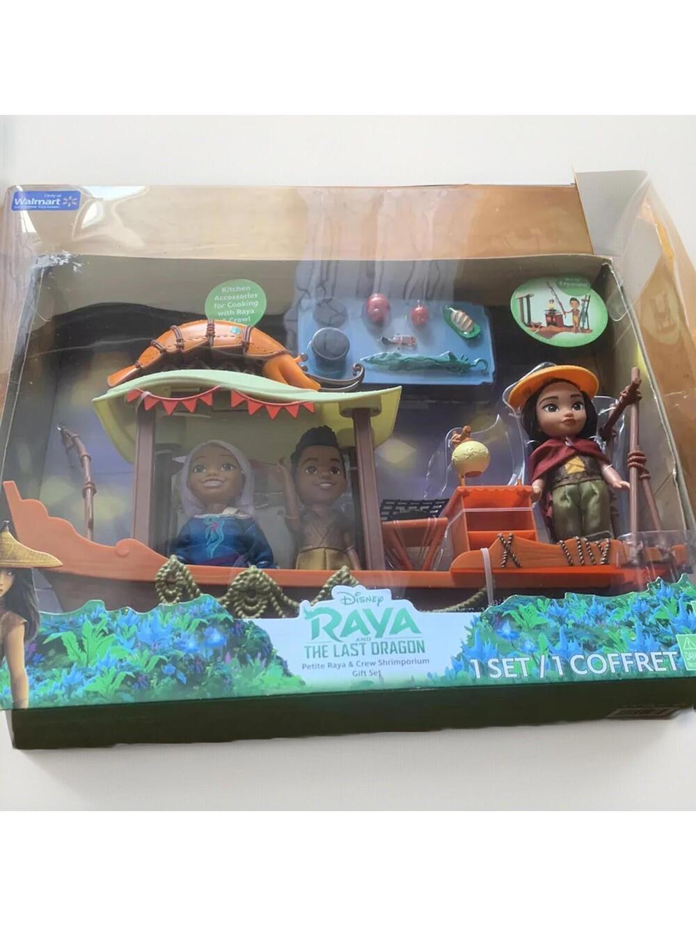 Disney Raya &  The Last Dragon 6” Raya & Crew Shrimp Boat Petite Walmart  Exc